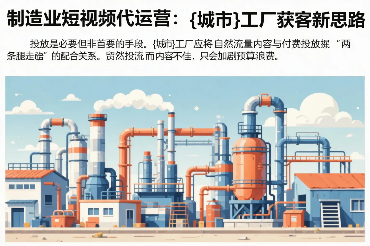 制造业短视频代运营：成都工厂获客新思路