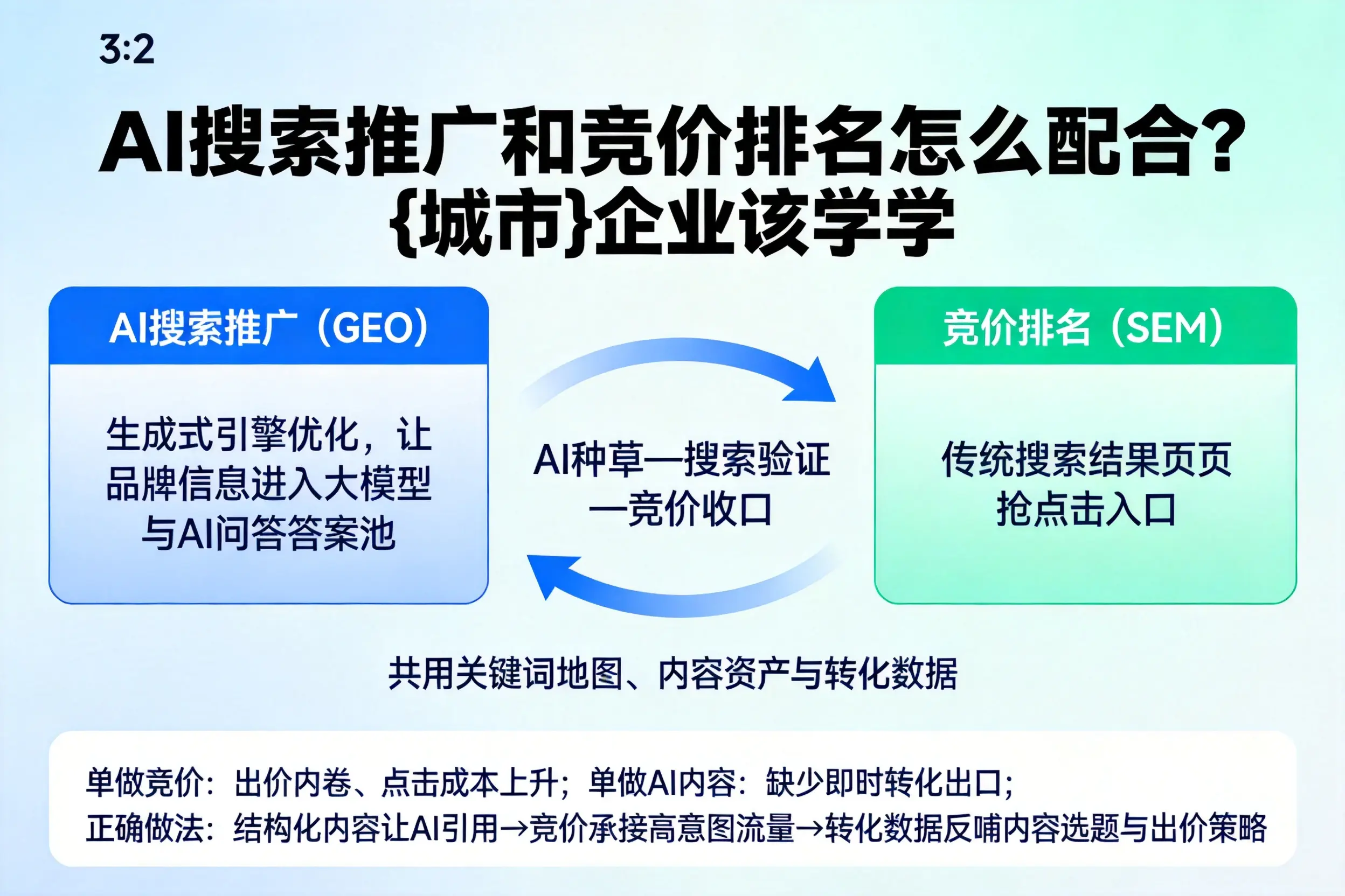 AI搜索推广和竞价排名怎么配合？成都企业该学学