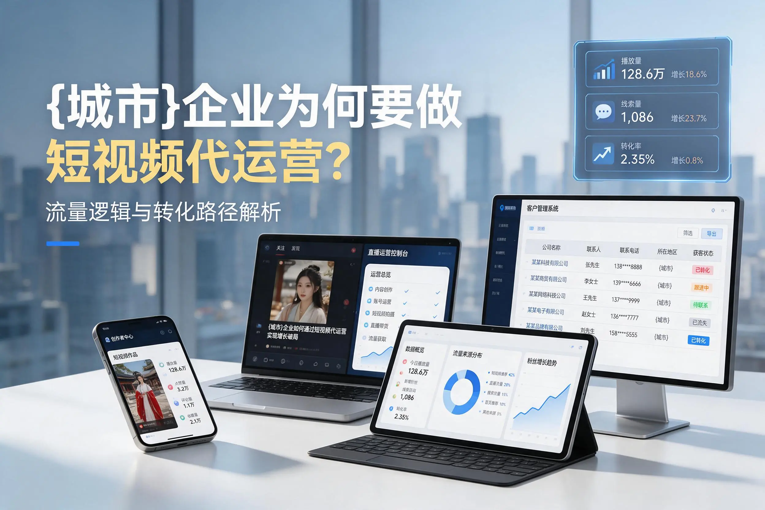 成都企业为何要做短视频代运营？流量逻辑与转化路径解析