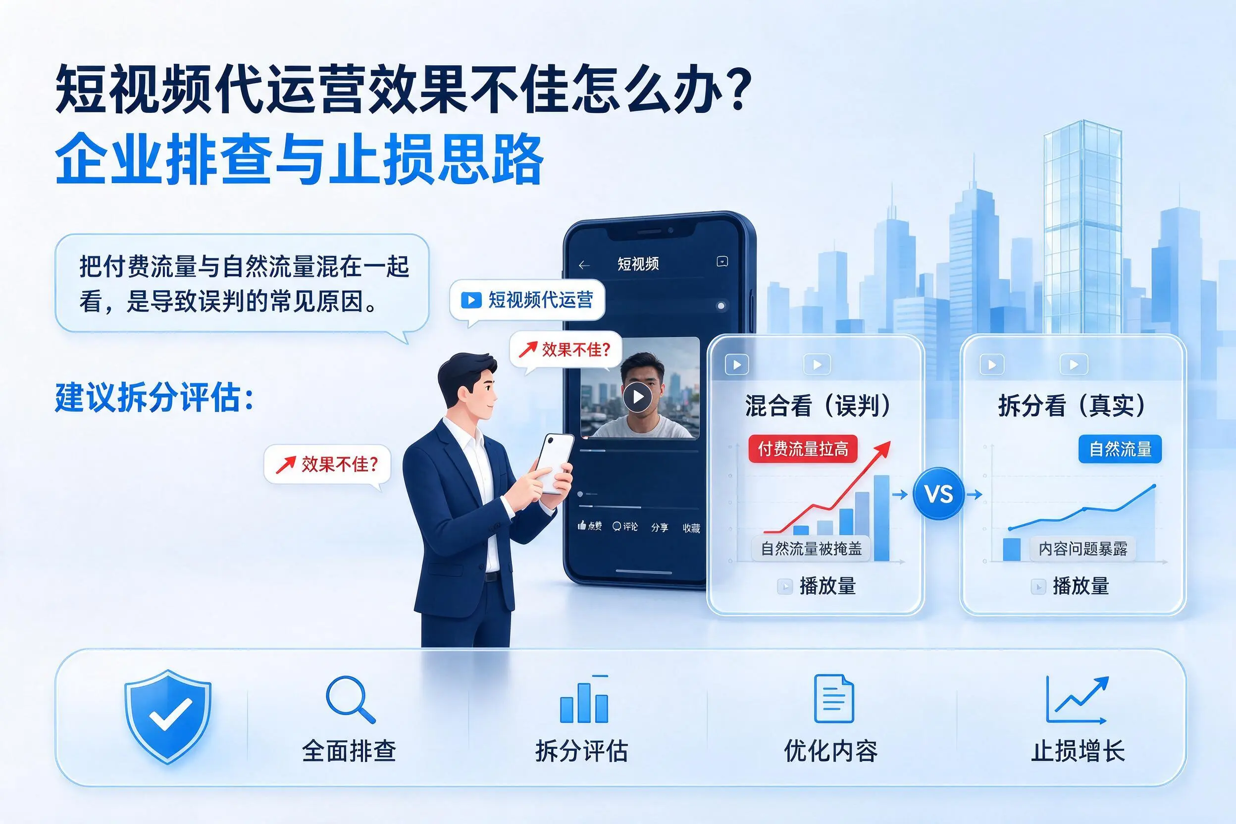 短视频代运营效果不佳怎么办？成都企业排查与止损思路