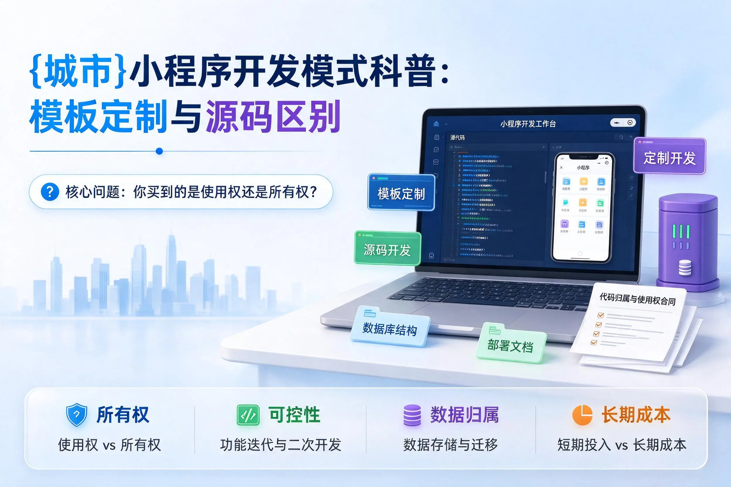 成都小程序开发模式科普：模板定制与源码区别