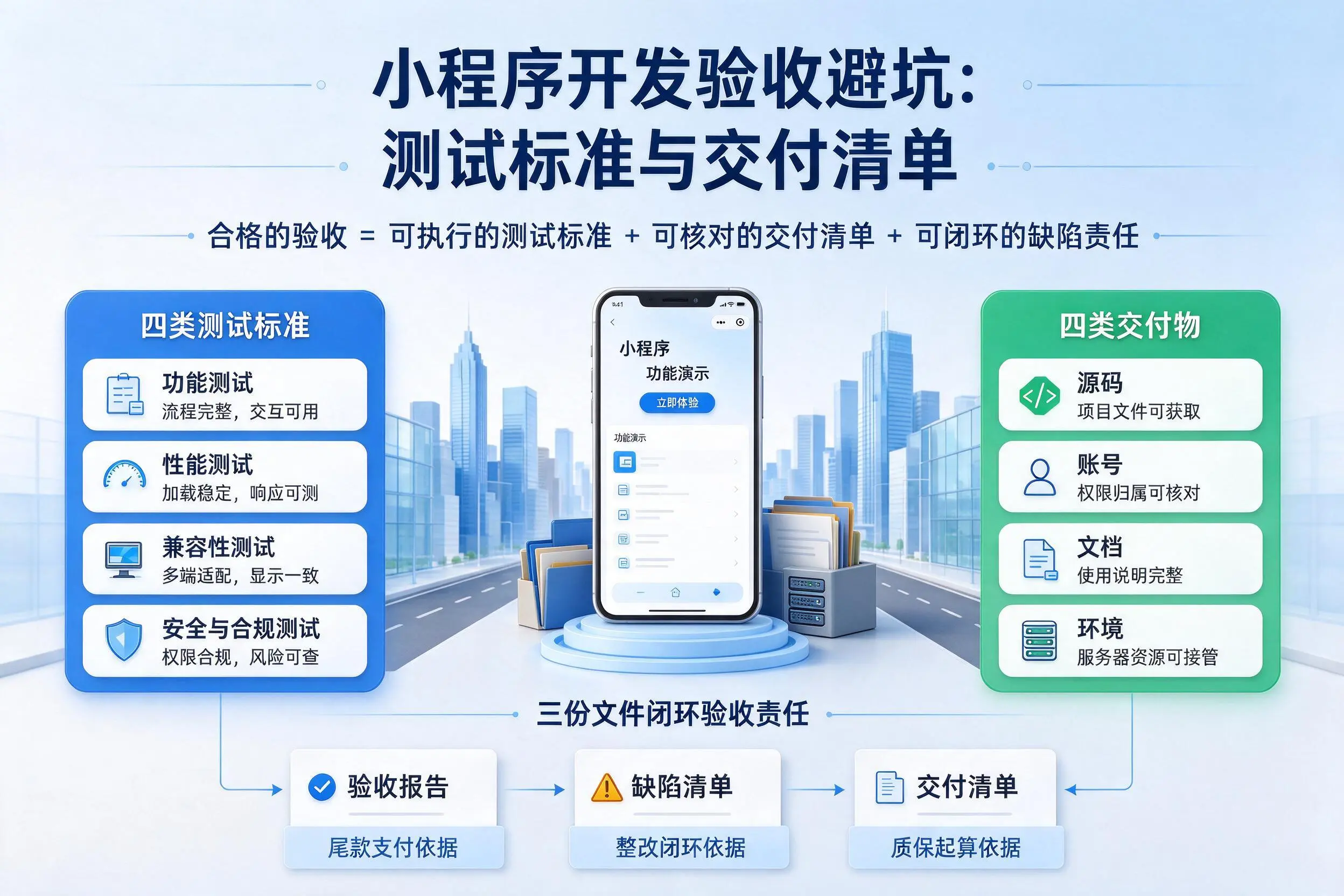 成都小程序开发验收避坑：测试标准与交付清单