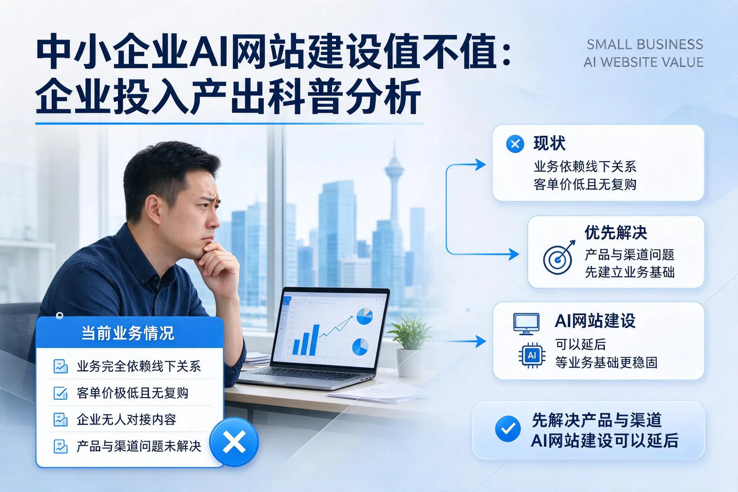 中小企业AI网站建设值不值:成都企业投入产出科普分析