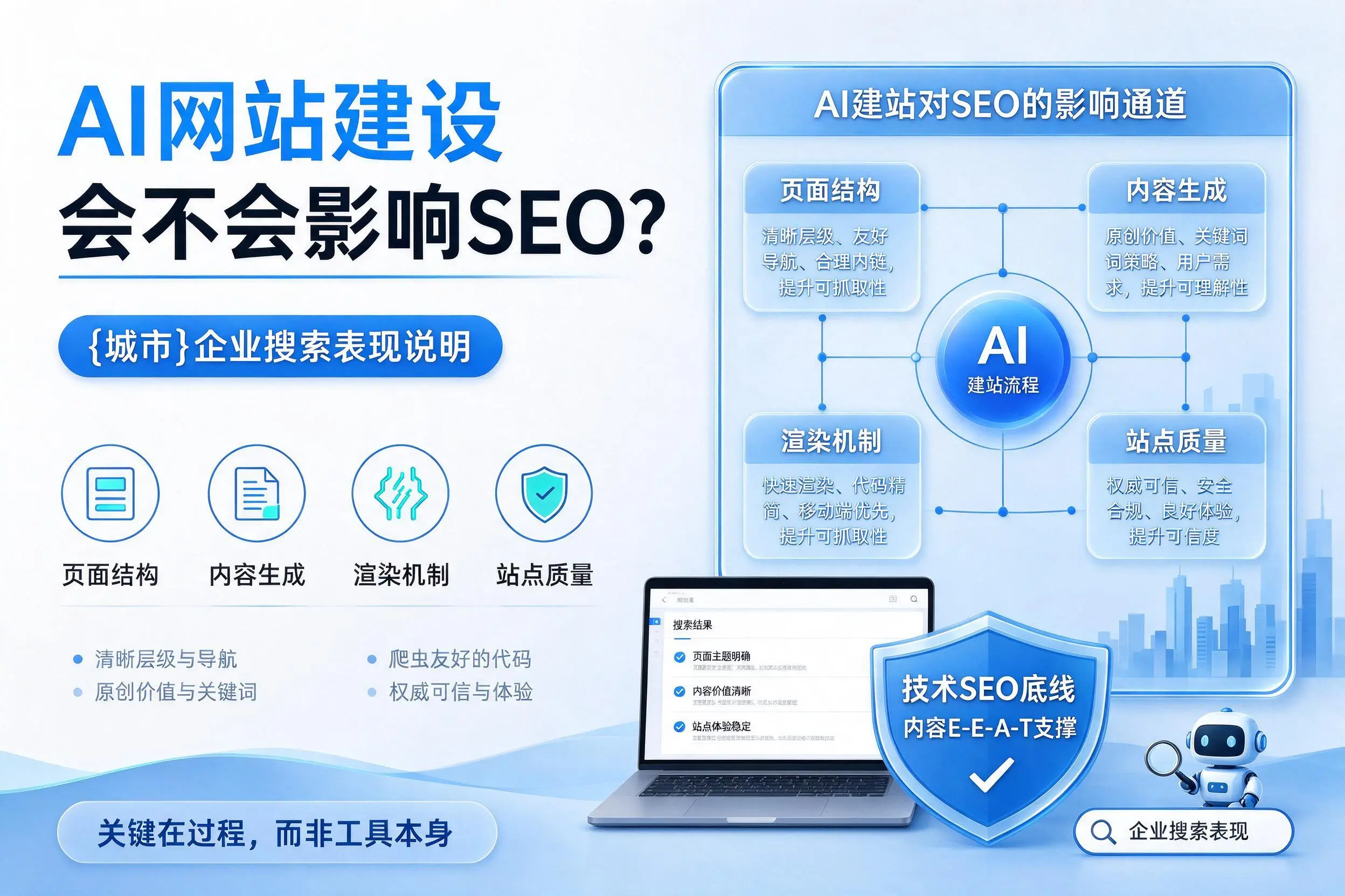 AI网站建设会不会影响SEO？成都企业搜索表现说明