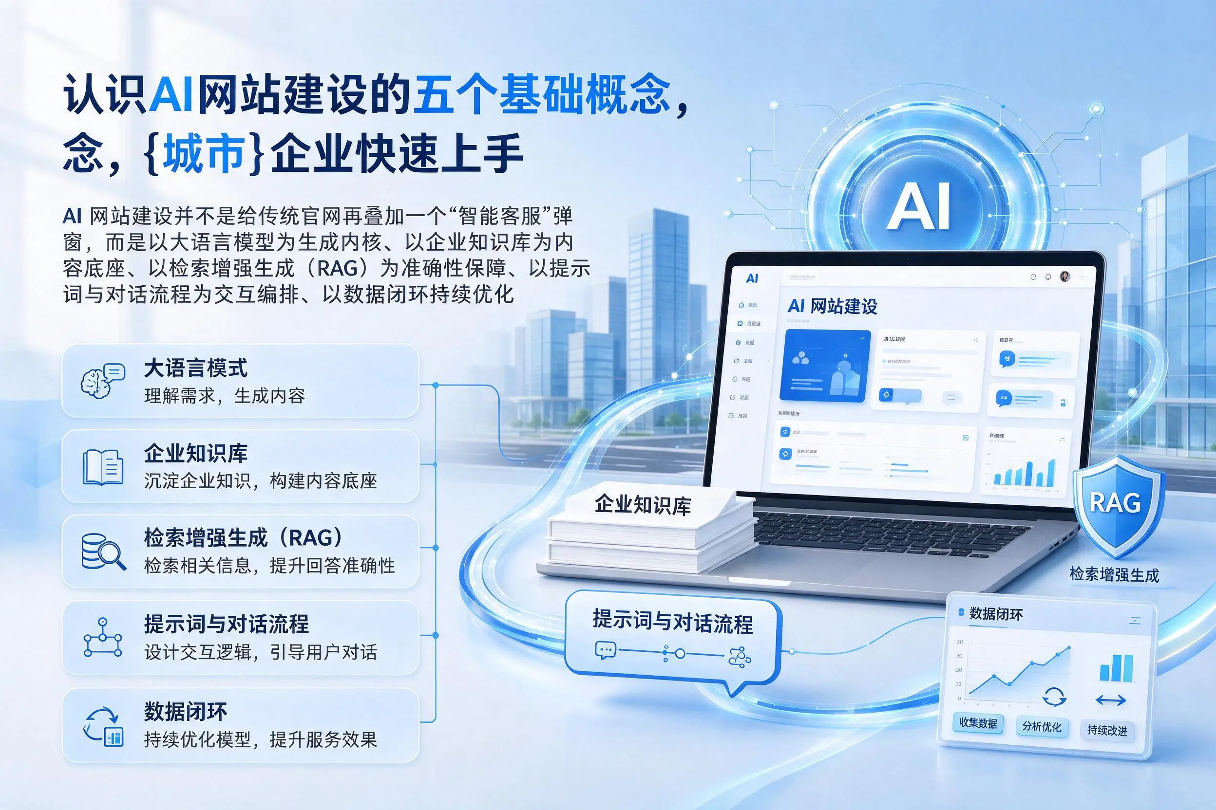 认识AI网站建设的五个基础概念，成都企业快速上手