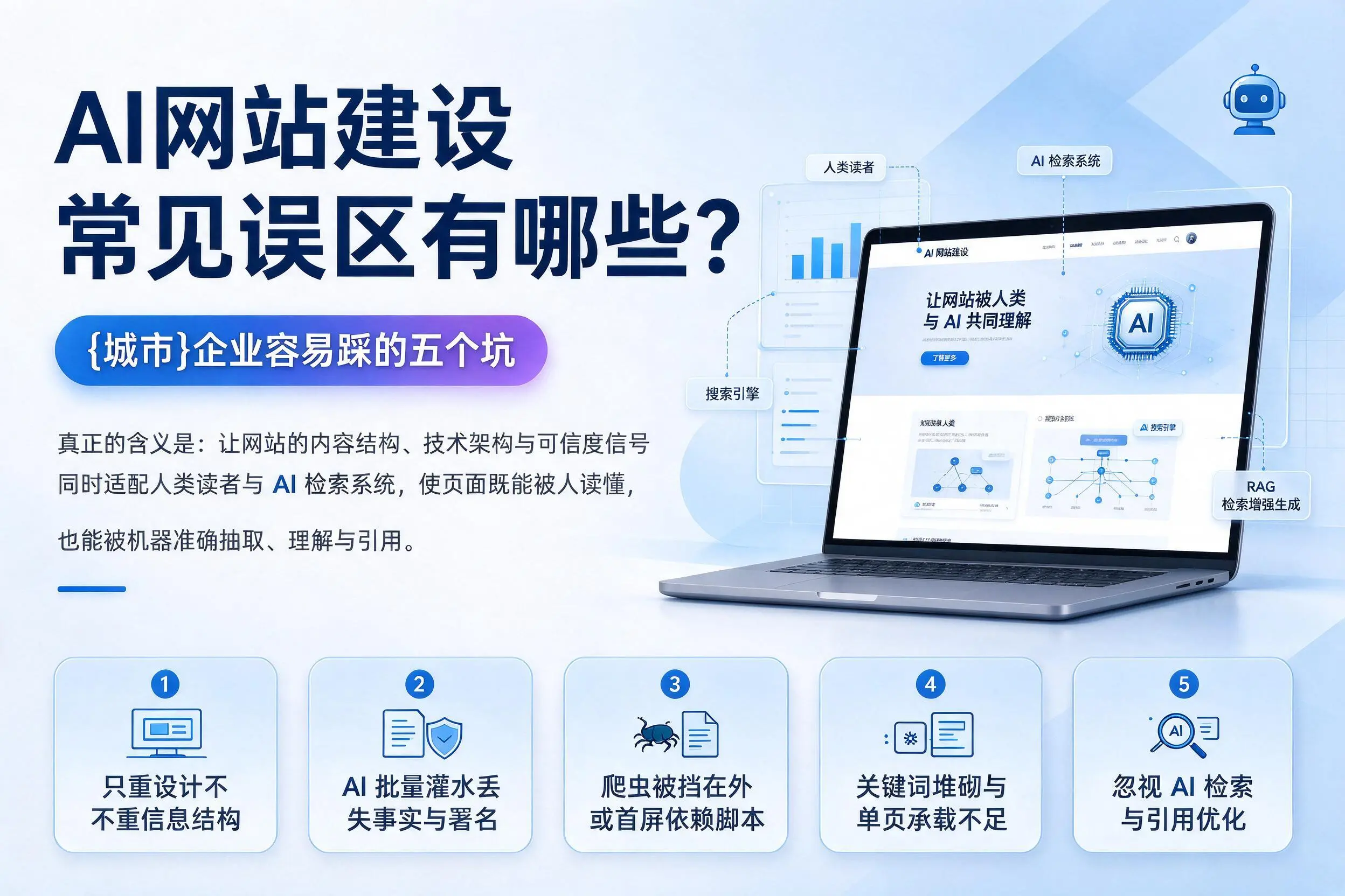 AI网站建设常见误区有哪些？成都企业容易踩的五个坑