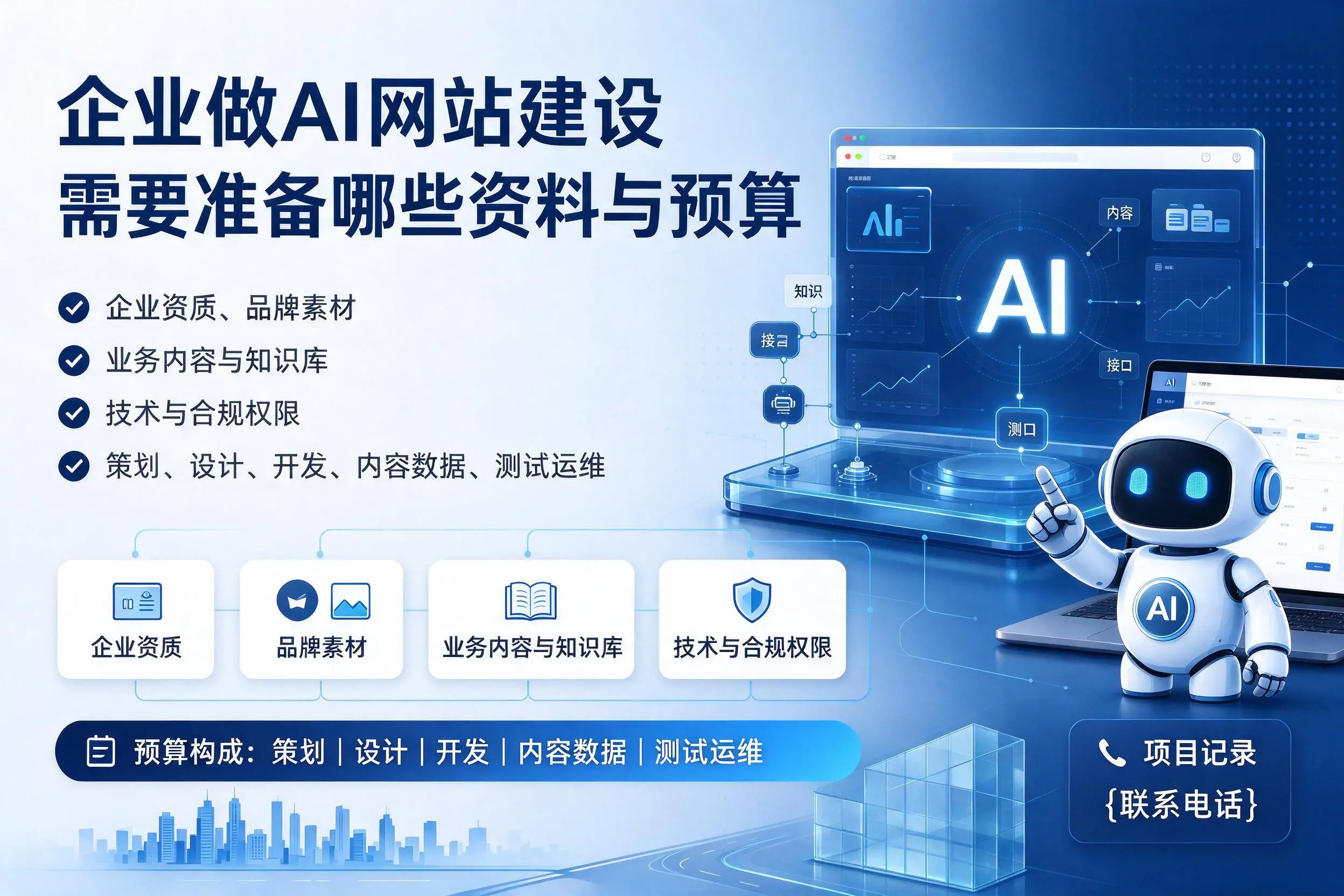 成都企业做AI网站建设需要准备哪些资料与预算