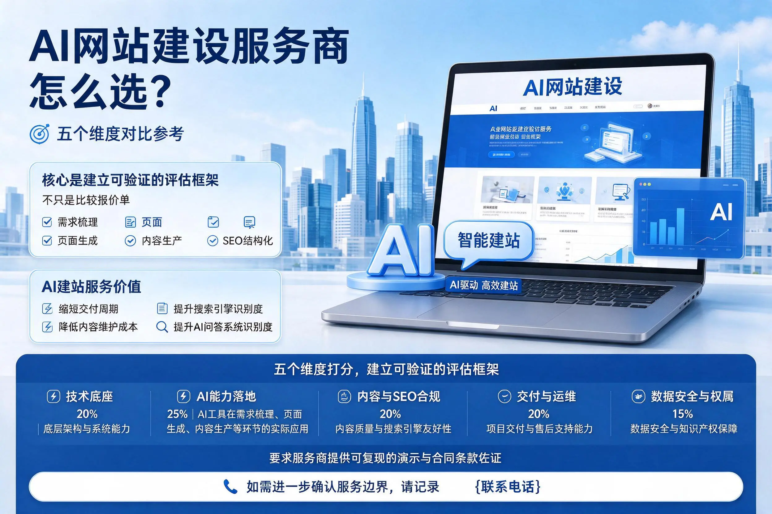 成都AI网站建设服务商怎么选？五个维度对比参考
