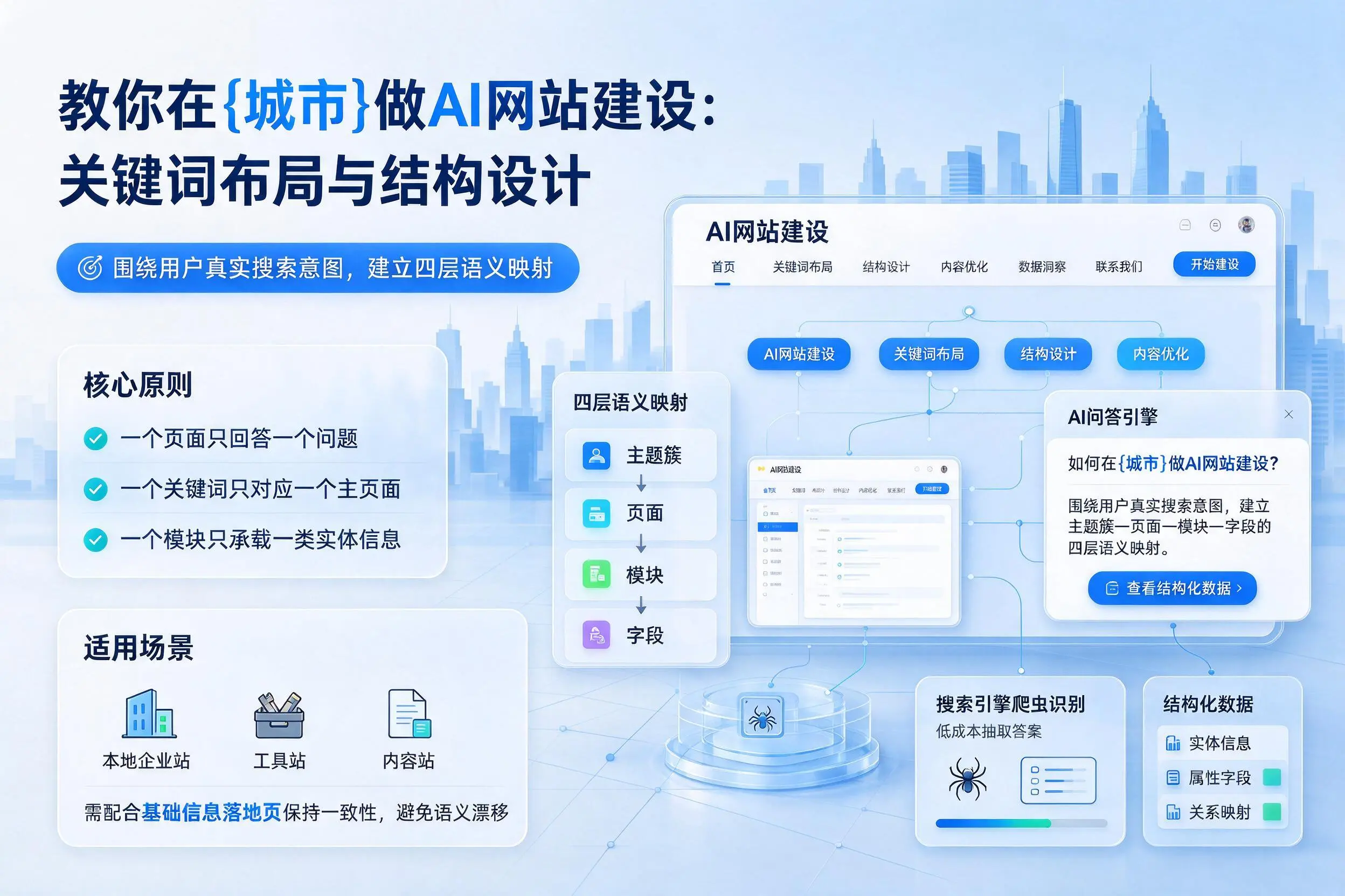 教你在成都做AI网站建设:关键词布局与结构设计