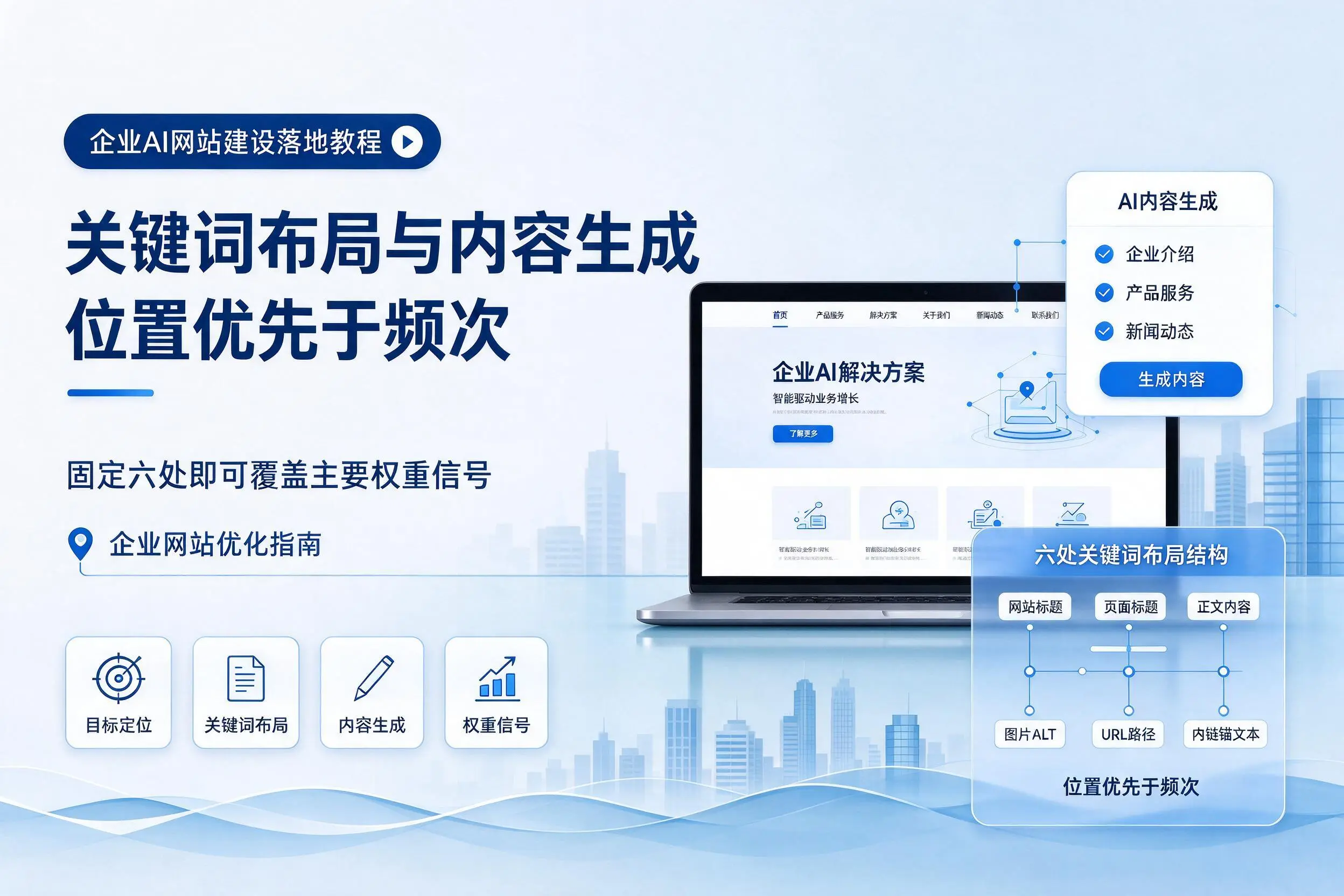 成都企业AI网站建设落地教程:关键词布局与内容生成