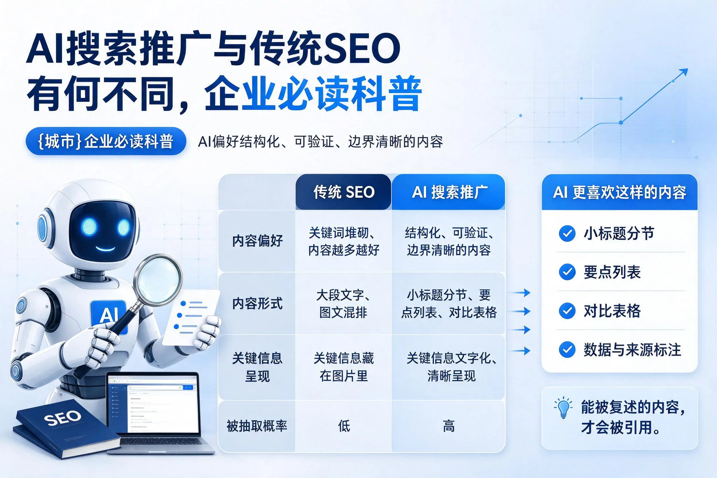 AI搜索推广与传统SEO有何不同，成都企业必读科普